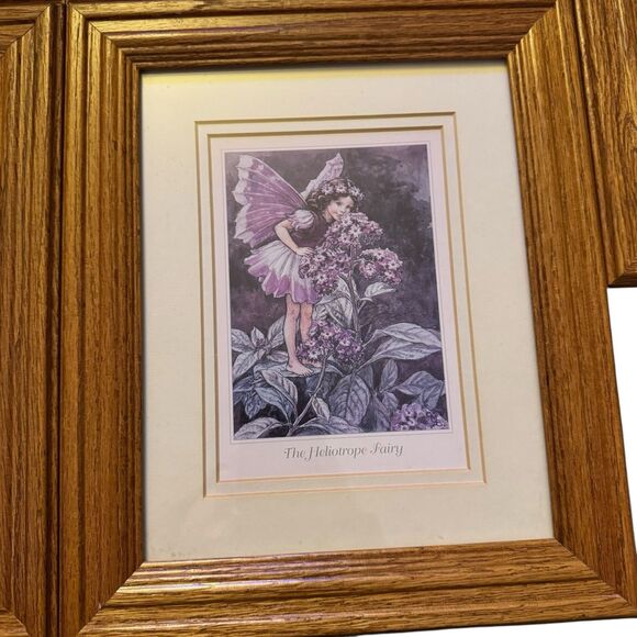 5 Vintage Fairy Framed Art Print by Cicely Mary Barker Wood Frame 9x11 Whimsical - Picture 4 of 13